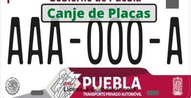 ▷ Canje de Placas Puebla 【[year]】✔️® Cita, Requisitos