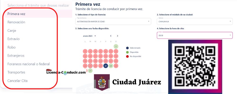 Citas  licencia de conducir Ciudad Juárez