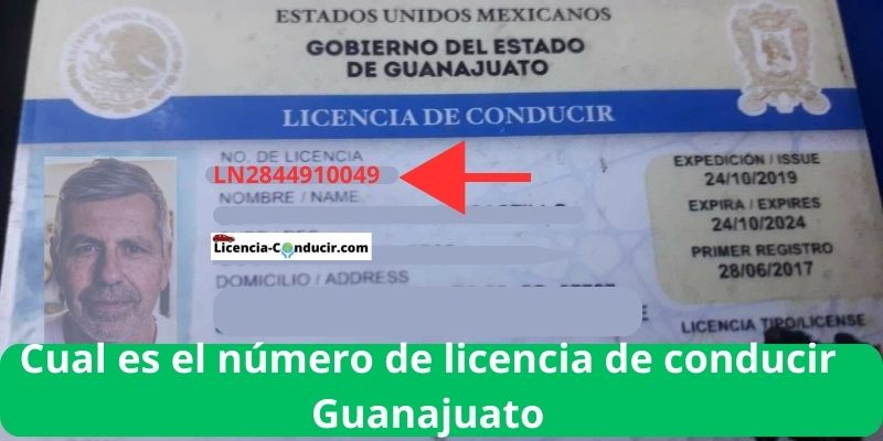 cual es el número de licencia de conducir en GUANAJUATO