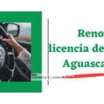 Renovar Licencia de conducir Aguascalientes, Requisitos